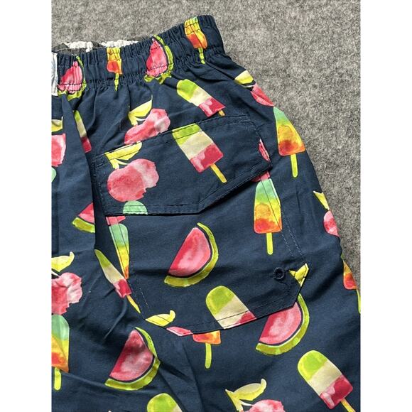 Spicy Tuna Swim Shorts Mens Small Blue Bathing‎ Suit Trunks Pink Popsicle B - Picture 8 of 8